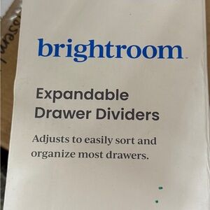 brightroom Expandable Drawer Dividers — White Adjustable Organizers